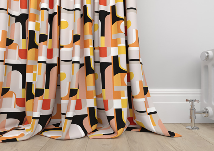 Archways, Orange - Made to Measure Curtains - Image 6